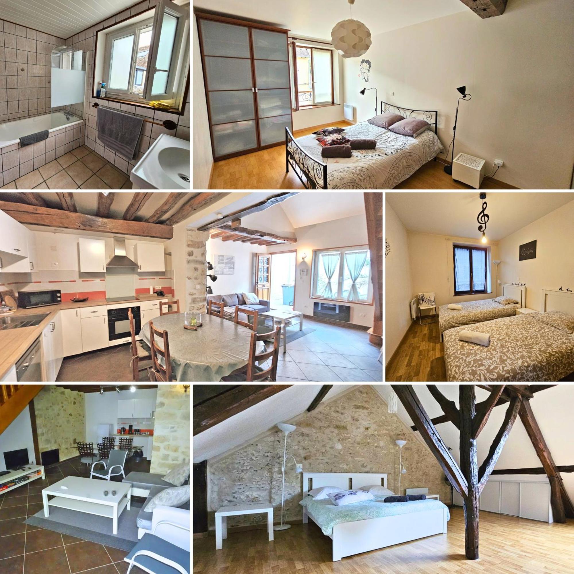 Triplex Sisley - Maison Atypique Avec Cour Exterieure Moret-sur-Loing Esterno foto